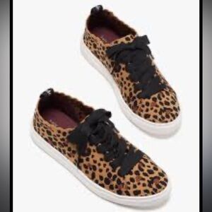 Kate Spade Abbie Knit Leopard Tennis Shoes 8